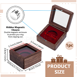 Boîtes magnétiques en bois pour badges&nbsp;CON-WH0095-239A-02