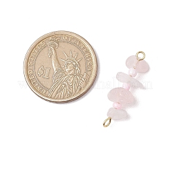 8 pieza de 8 estilos de dijes de conector de cuentas de chip de piedras preciosas mixtas&nbsp;PALLOY-JF03318-01