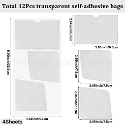Borsa portaoggetti da viaggio in PVC con 3 tasca adesiva&nbsp;AJEW-CP0011-51