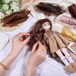 8 stücke 8 arten hohe temperatur faser kurzen pony frisur puppe perücke haar&nbsp;DIY-GL0005-62