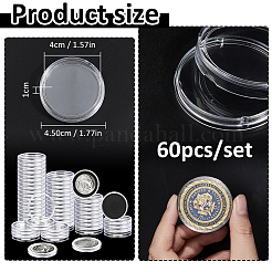 60 boîte de rangement pour pièces de monnaie en acrylique&nbsp;CON-FH0001-62A