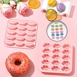 1 Set mit 2 Silikonformen in Lippenform&nbsp;ST-CJ0007-95