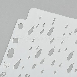 Grands modèles de pochoirs de peinture de dessin réutilisables en plastique&nbsp;DIY-F053-25E