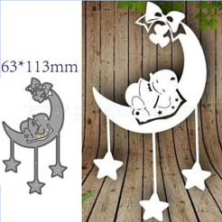Kohlenstoffstahl Schneidwerkzeuge Schablonen&nbsp;DIY-G029-10MP
