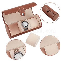 Scatole per orologi in pelle sintetica a colonna&nbsp;CON-WH0094-07B-WH