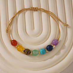 Chakra-Armbänder mit runden&nbsp;WD1381