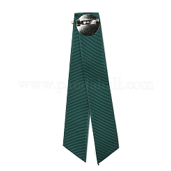 Weihnachtsbrosche mit Sicherheitsnadel aus Polyesterband&nbsp;LS-JEWB-H012-01B