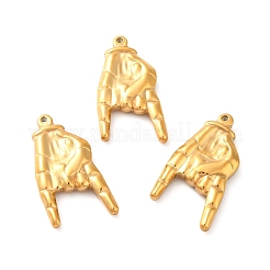 Pendentifs en acier inoxydable 304 avec placage ionique (IP)&nbsp;STAS-Q001-05G