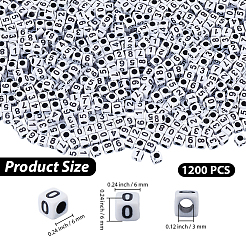 1200 Stück undurchsichtige Acrylperlen&nbsp;SACR-PA0001-33