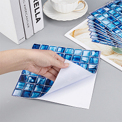 Papel de patrón de cristal de marca autoadhesiva de pvc&nbsp;DIY-WH0217-06