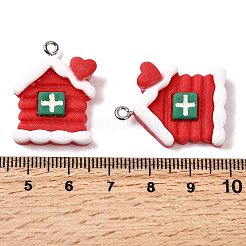 Pendentifs en résine opaque sur le thème de noël&nbsp;RESI-U011-01
