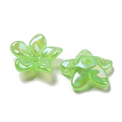 Perles en acrylique plaquées de couleur AB&nbsp;X-OACR-G034-01B