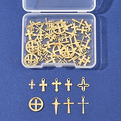 60 pz 10 stili 201 e ciondoli in acciaio inossidabile 304&nbsp;STAS-FS0001-90