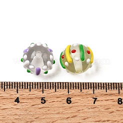 52 Stück Emaille-Perlen aus Harz mit Weihnachtsmotiv&nbsp;RESI-Z041-10