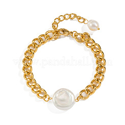 Gliederarmbänder aus natürlichen Süßwasserperlen&nbsp;UB8604