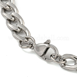 Anlaufgeschützte Panzerketten-ID-Armbänder aus 304er Edelstahl für Damen&nbsp;BJEW-U003-03P