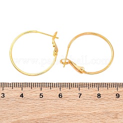Orecchini a cerchio in ottone&nbsp;EJEW-R014-17A-G