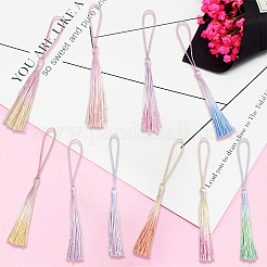 40 pièce de 10 styles de décorations suspendues à pompon en polyester&nbsp;AJEW-CY0001-53