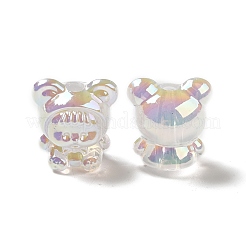 Placcatura uv perline acriliche iridescenti arcobaleno&nbsp;LS-PACR-M002-01F