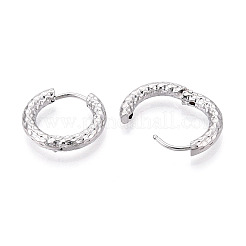 Boucles d'oreilles créoles en acier inoxydable 304&nbsp;STAS-T074-25P