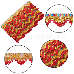 Nylon-Glitzer-Wellenband&nbsp;OCOR-WH0068-36E