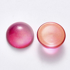 Transparent Spitzlackieren Glas Cabochons&nbsp;GLAA-S190-013C-G02