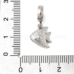 304 Edelstahl Kristall Strass Meerestier europäischen baumeln Charms&nbsp;STAS-D153-02A-P