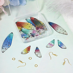 DIY Kit zum Herstellen von Schmetterlingsflügeln für baumelnde Ohrringe&nbsp;DIY-TA0004-45