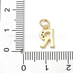 Breloques en laiton avec zircone cubique de micro pave&nbsp;KK-I382-03G-R