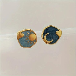 Pendientes de botón de aleación esmaltada&nbsp;FS-WGC3916-01