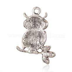 Legierung Rhinestone-Vogel-Anhänger&nbsp;RB-J246-10AS