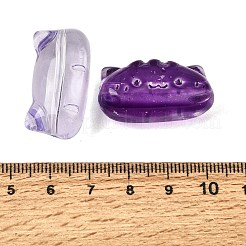 Perles de lampwork faites à la main transparentes&nbsp;LA-CBA3B34-01