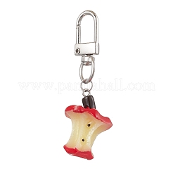 4 pz 2 stili decorazioni pendenti in resina di mela&nbsp;HJEW-JM02573