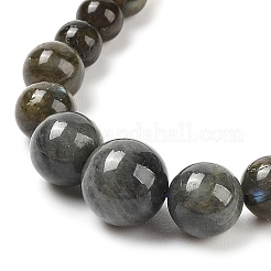 Natürliche Labradorit-Armband- und Halsketten-Sets mit runden Perlen&nbsp;SJEW-L132-23