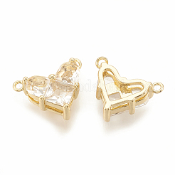 Latón charms de circonio cúbico&nbsp;KK-S340-12G-07