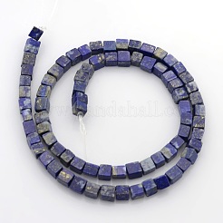 Würfel natürliche Lapislazuli Perlen Stränge&nbsp;G-P057-02