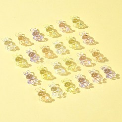 50pcs 5 Farben transparente Acrylperlen&nbsp;MACR-FS0001-83