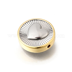 Zweifarbige Messingperlen&nbsp;KK-D255-02GP-02