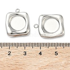 Pendentifs cabochons en acier inoxydable 304&nbsp;STAS-C167-07E-P