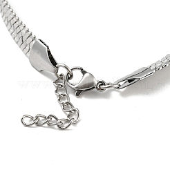 Bracelet à chaîne à chevrons en acier inoxydable 304 anti-ternissement&nbsp;BJEW-D028-02B-02P