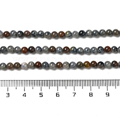 Fili di perle di quarzo dumortierite naturale&nbsp;G-H298-A06-02