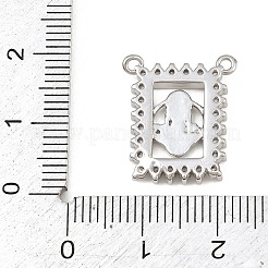 Pendenti in zirconi cubici trasparenti in micro pavè di ottone&nbsp;KK-CBA6A75-48D-P