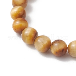 Oeil de tigre naturel perles rondes étirent bracelets&nbsp;BJEW-JB13370-02