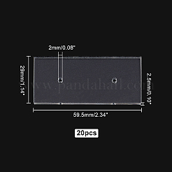 Display di orecchini acrilici lucency&nbsp;EDIS-WH0013-01