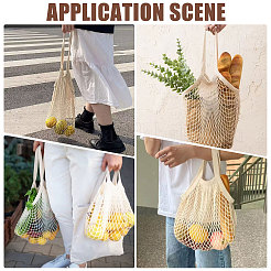 5 sac en filet tissé en polyester ajouré&nbsp;ABAG-CO0001-03