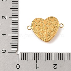 Placcatura ionica (ip) 304 acciaio inossidabile micro pavé zirconia cubica trasparente connettore charms&nbsp;STAS-S131-16G