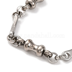 201 Edelstahl-Knochengliederkette&nbsp;NJEW-F222-22P