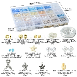 DIY Stretch-Schmuckset-Kits mit Ozean- und Strandmotiven&nbsp;DIY-FS0006-89