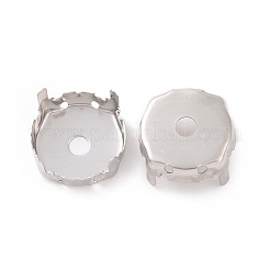 Montures de griffes en strass en acier inoxydable 201 anti-ternissement&nbsp;STAS-L229-04A