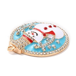 Weihnachtsanhänger aus Zinklegierung mit Strassen&nbsp;PALLOY-K008-02B-KCG